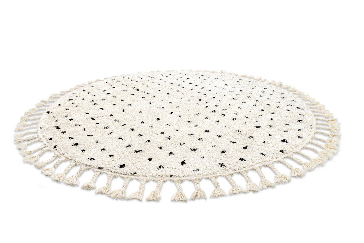 TEPPICH Berber 160 cm - Creme, Textil (160/160cm) - rugsX