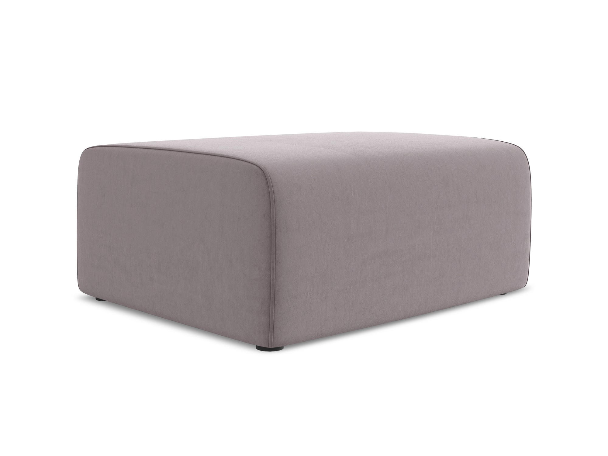 POUF Samt Stoff Violett - Lila/Flieder, Kunststoff/Textil (90/80/60cm) - Makamii