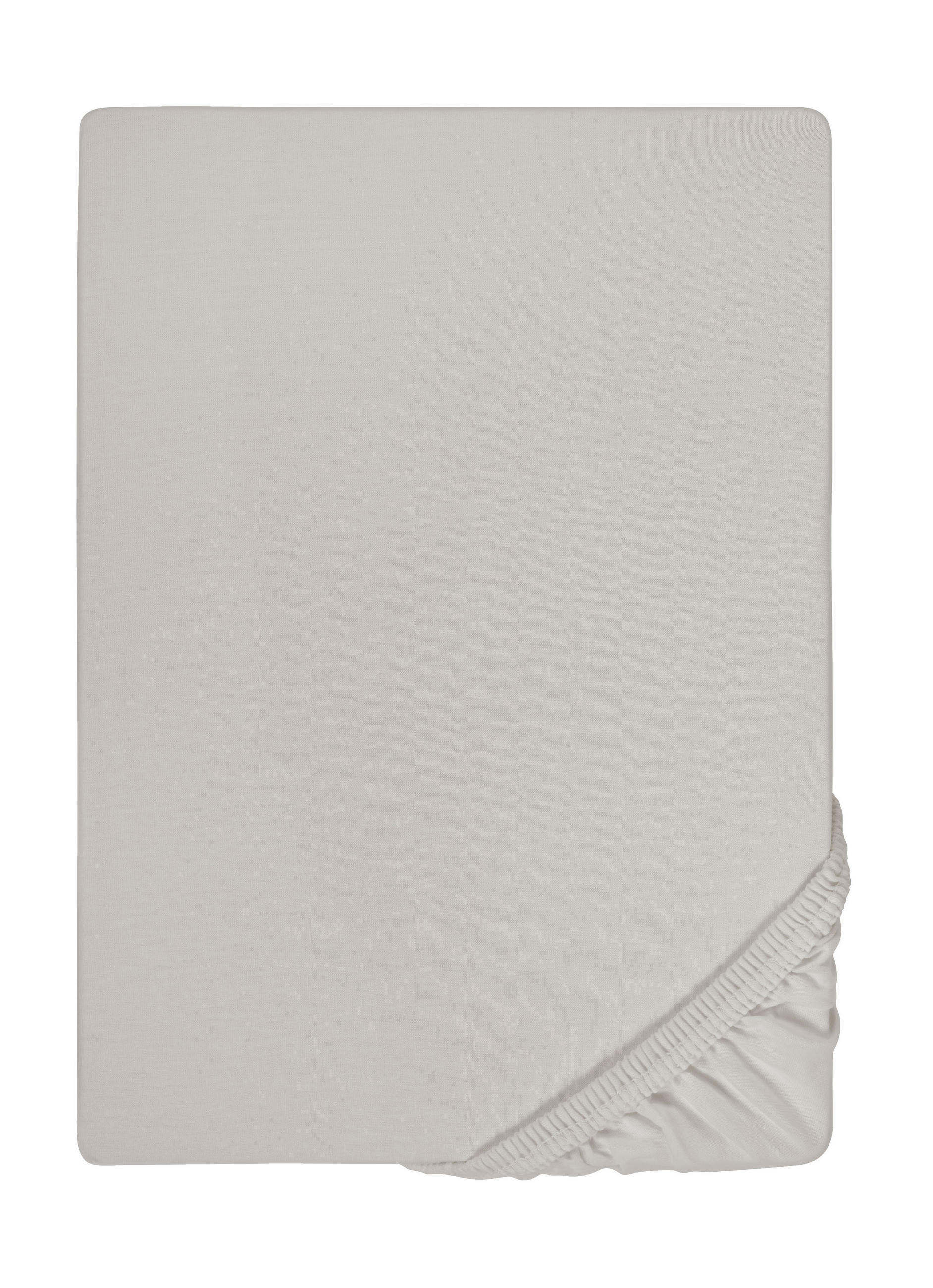 biberna Spannbetttuch Grau 160x220 cm