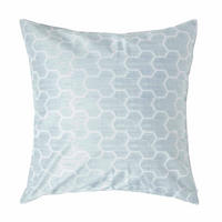 KISSENHÜLLE Jacquard geometrisch 60/60 cm - Blau, Textil (60/60cm) - Homescapes