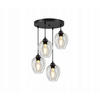 PENDELLEUCHTE Hegel - Transparent/Schwarz, Glas/Metall (35/35/80cm) - kiki design