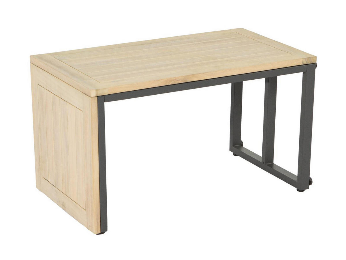 GARTEN-ECKLOUNGE Celano Beige Aluminium für 4 Personen - Grau, Kunststoff - Green Spirit