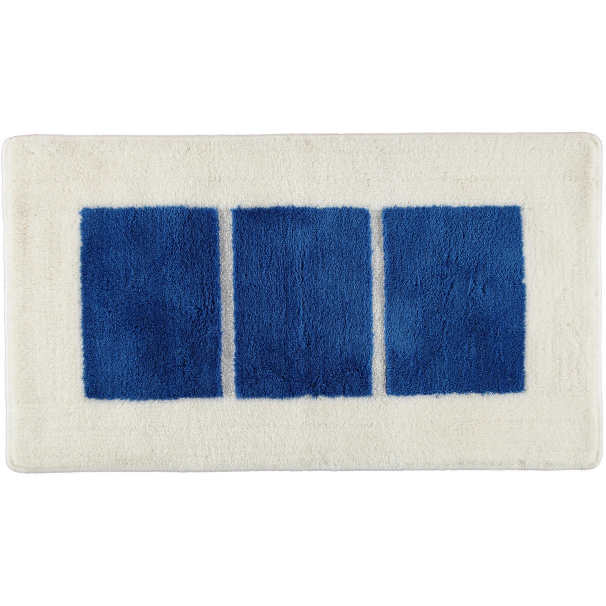 BADTEPPICH LIBERTY WEISS-BLAU - 844 - Blau, Textil (65/115cm) - Rhomtuft
