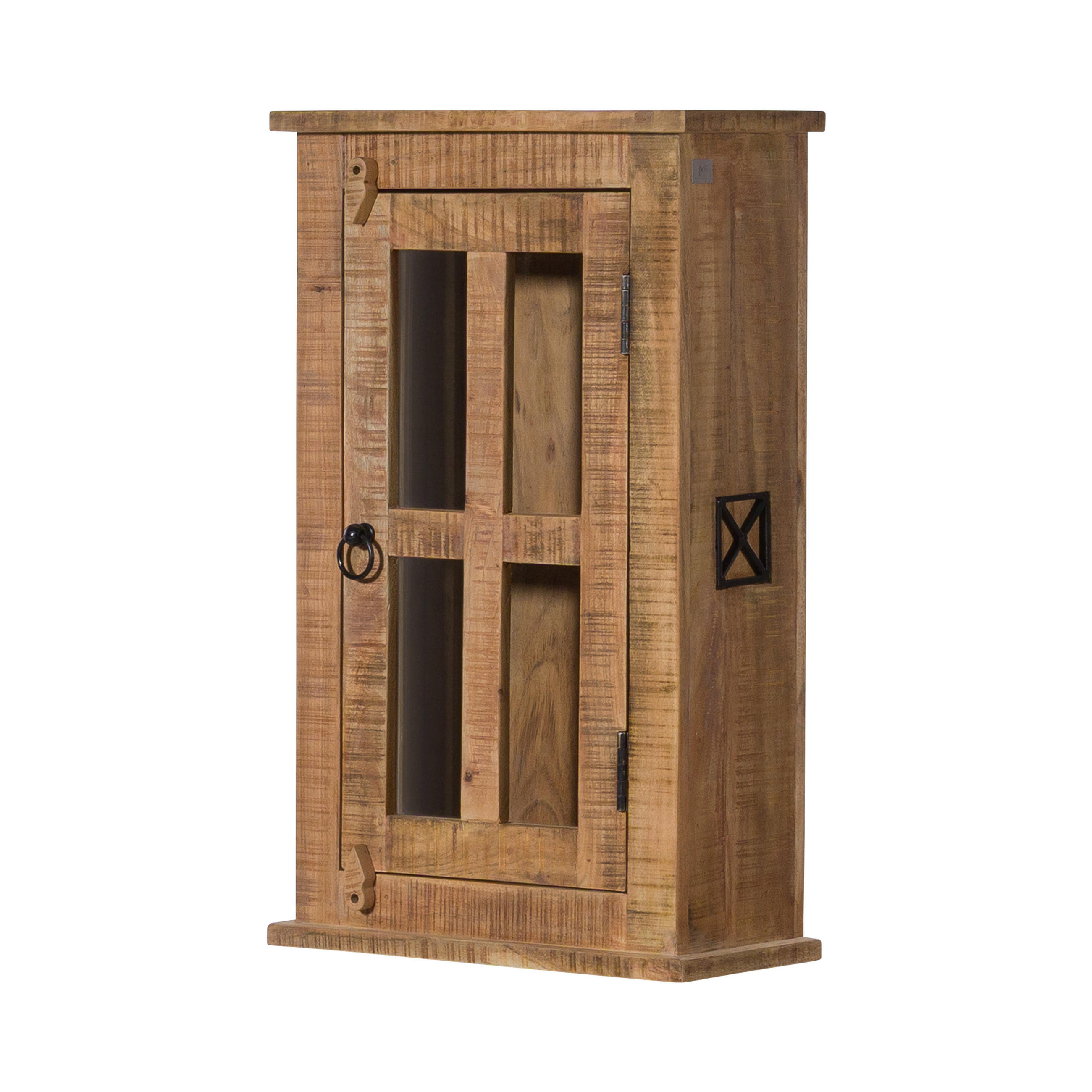 HÄNGESCHRANK Akazie 44x21x72 natur versiegelt NATURE OF SPIRIT #302 - Naturfarben, Holz (44/72/21cm) - Massivmoebel24