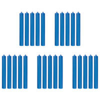 STABKERZE (25er Set) Rainbow - Blau, Paraffin (2.2/18/2.2cm) - Butlers