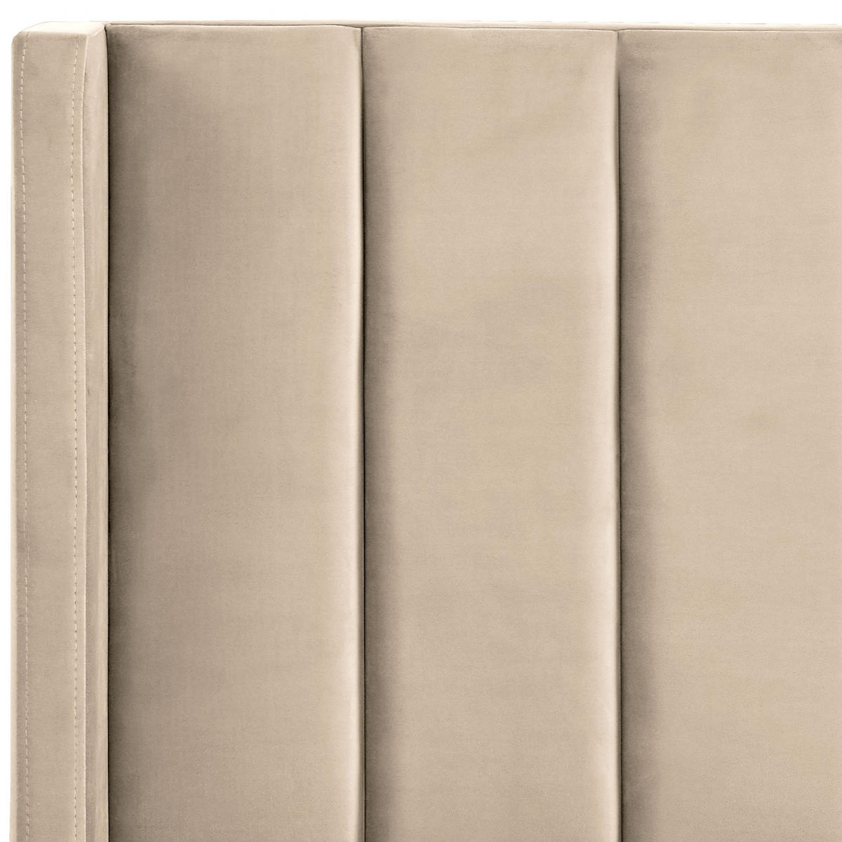 BETT mit Lattenrost 160x200 cm Beige Villette - Beige, Textil (160/200cm) - Beliani