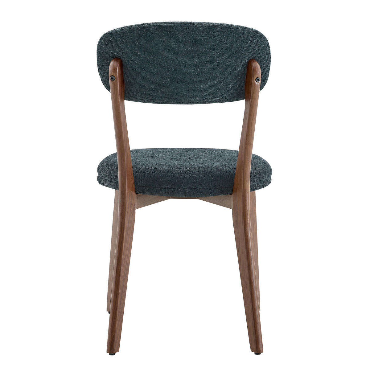 ESSSTUHL 2er-Set 55,5 x 48,5 x 84 cm Leinenstoff Schwarz - Schwarz, Holz (55.5/84/48.5cm) - Meubliv