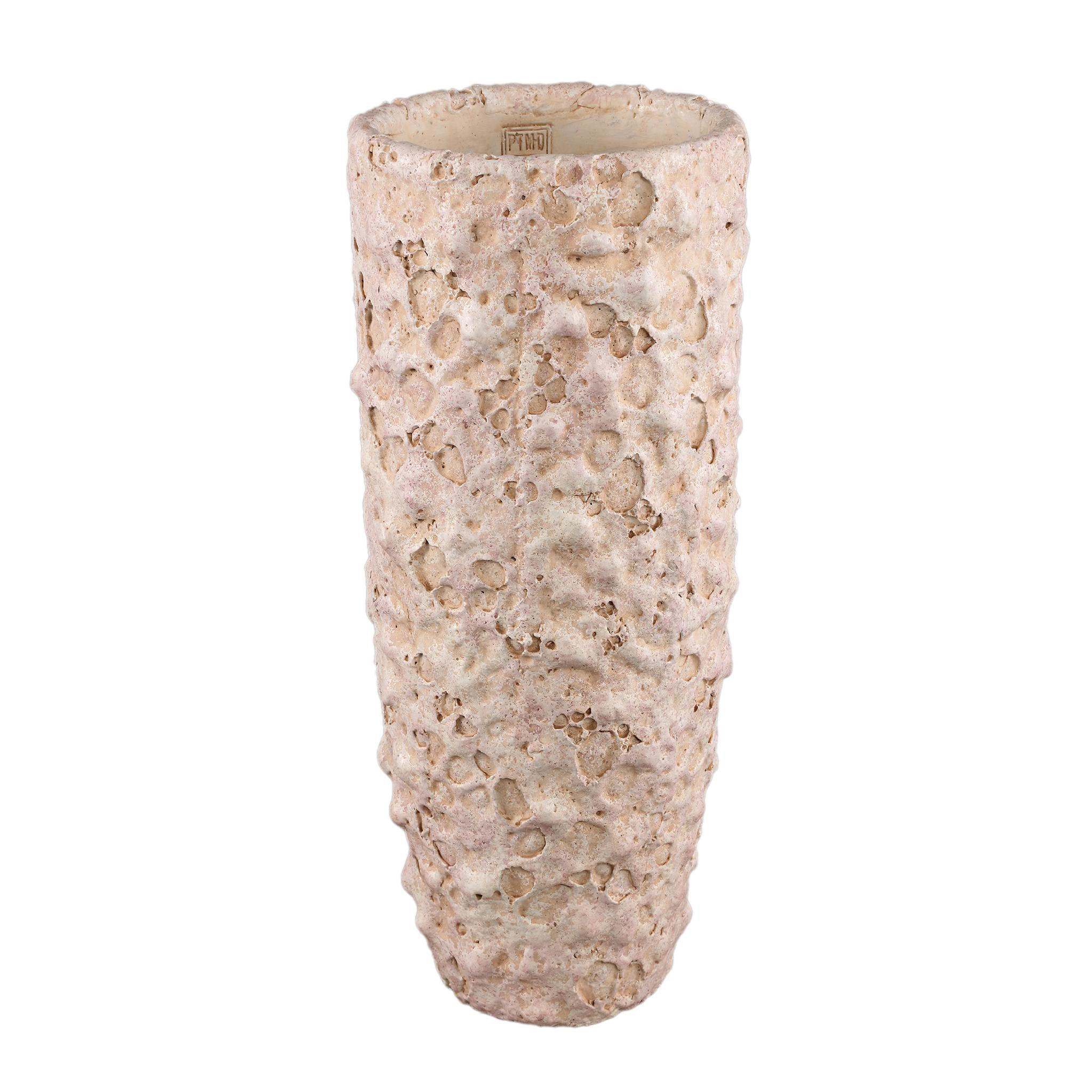 TOPF Romas Rosa 24/24/55cm - Pink, Stein (55cm) - PTMD Collection