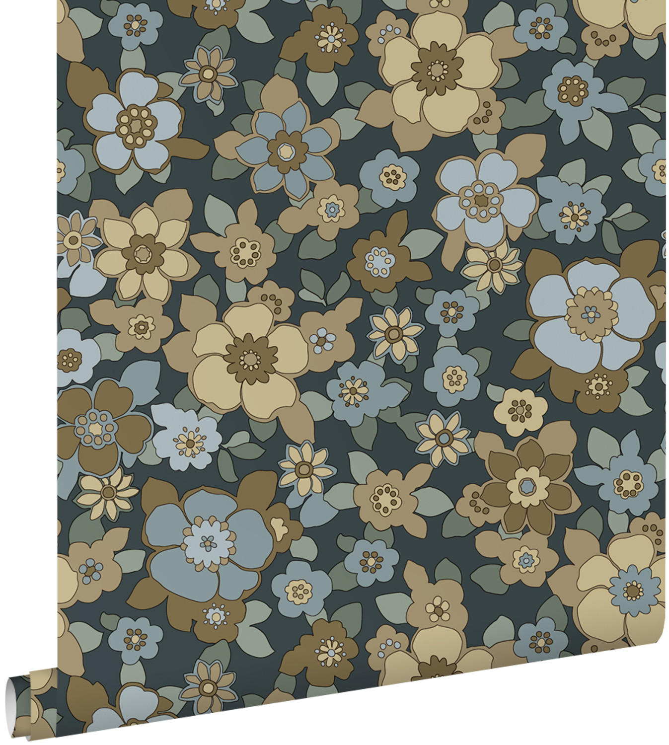 ESTAhome Tapete Blau 50x900 cm