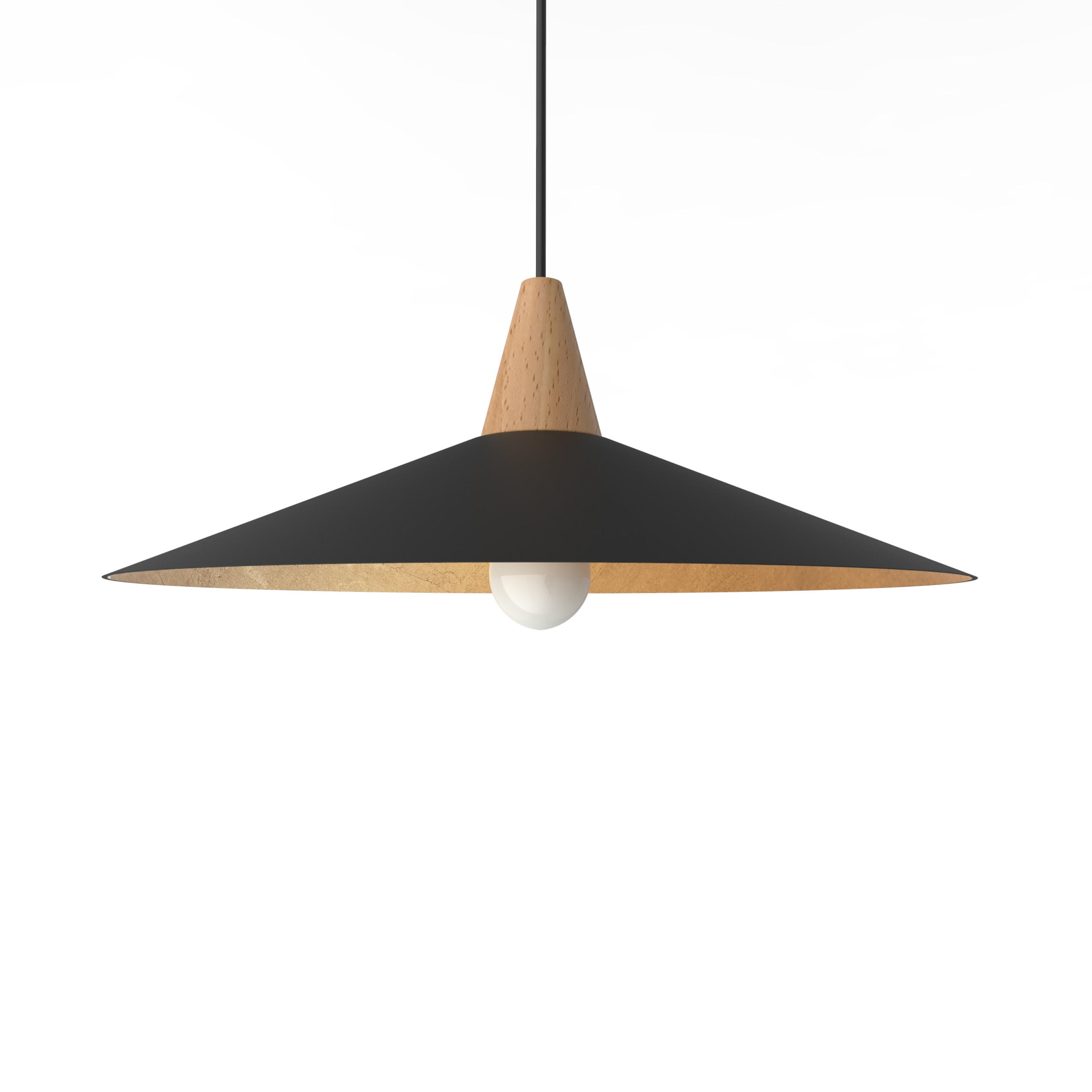 HÄNGELEUCHTE - Goldfarben, Metall (40/40/15cm) - Lumicom