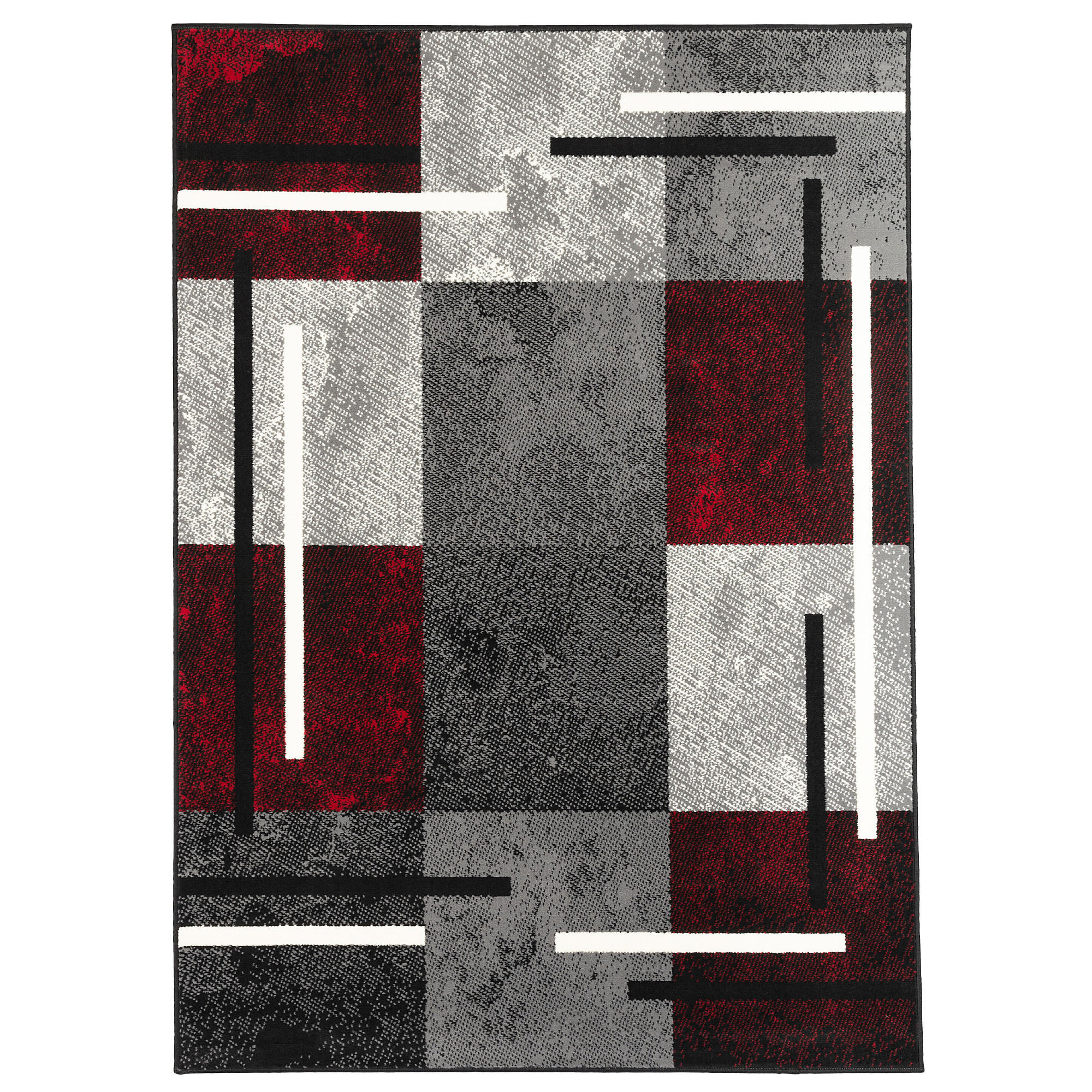 TEPPICH MODERN TRENDLINE KARO - Schwarz, Textil (140/200cm) - Pergamon