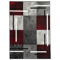 TEPPICH MODERN TRENDLINE KARO - Schwarz, Textil (80/150cm) - Pergamon