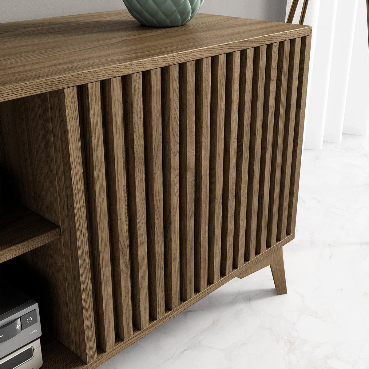 TV-MÖBEL Esteban Holz - Braun, Holzwerkstoff (150/52/40cm) - Petits-meubles