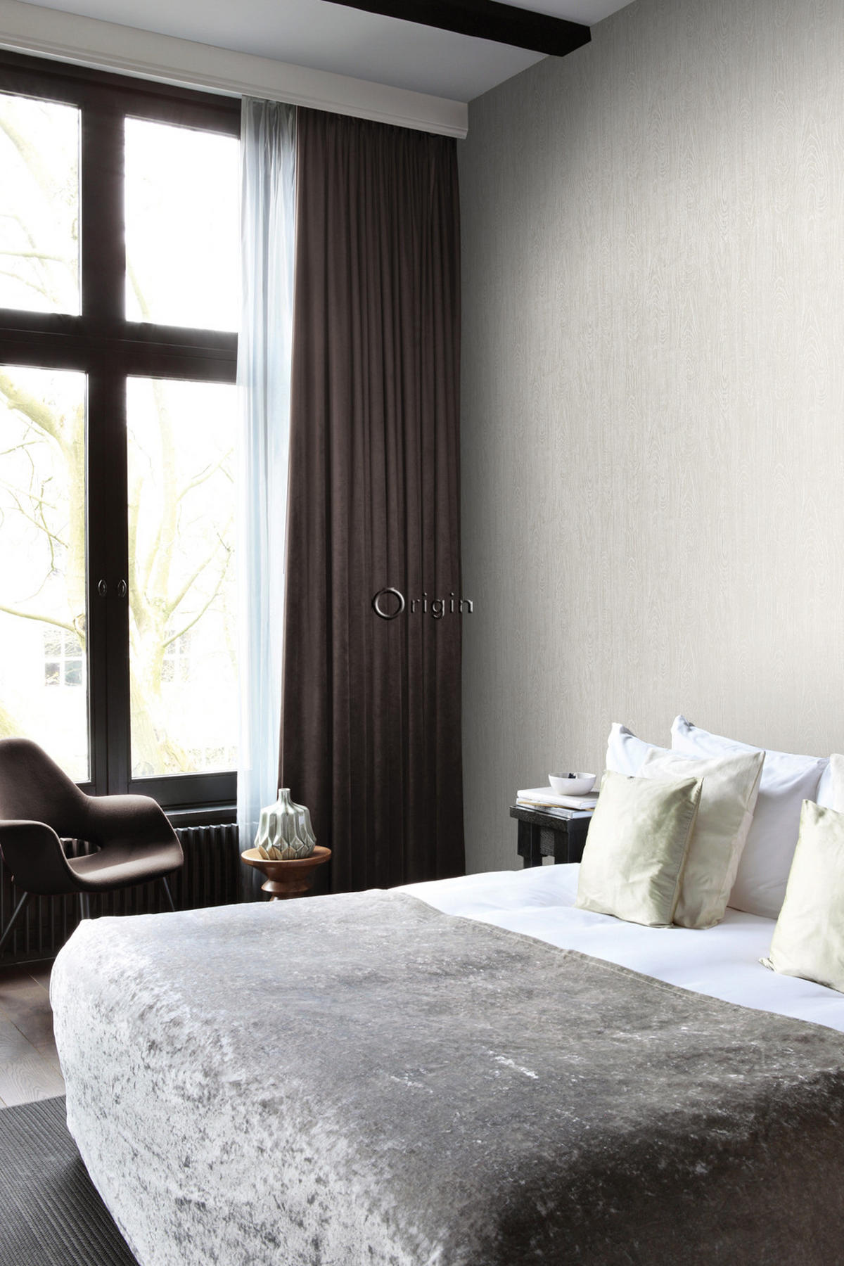 TAPETE Holz-Optik 53 cm x 10.05 m - Beige, Papier (53/1000cm) - Origin Wallcoverings