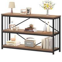 KONSOLENTISCH Metall Holz Industrial Design 160 x 34 x 74 cm - Wildeiche, Holzwerkstoff/Metall (160/74/34cm) - Quality Elegance