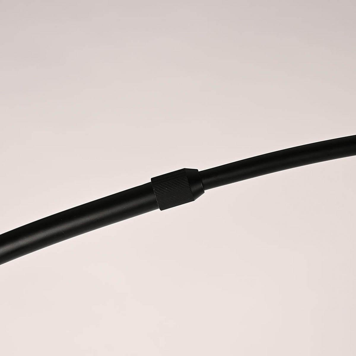 STEHLAMPE Ball Bogenlampe Marmor Schwarz - Schwarz, Stein (30/30/220cm) - s.luce