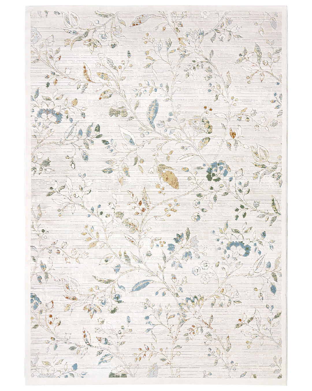 TEPPICH Alin Noble Mazovia 250x350cm Beige Creme Florales Muster Kurzflor - Beige, Textil (250/350cm) - Mazovia