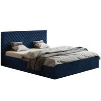 BETT Blau OLDO 8 Gepolstert Mit Bettkasten 180x200 cm - Blau/Schwarz, Textil (180/200cm) - Sepro Meble