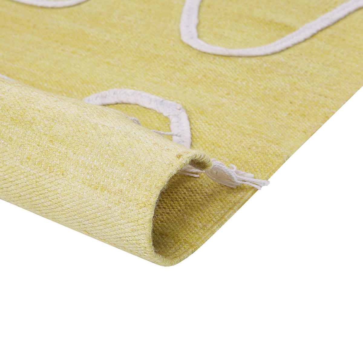 OUTDOOR-TEPPICH Yavu 200/140 cm - Gelb, Kunststoff (140/200cm) - Beliani