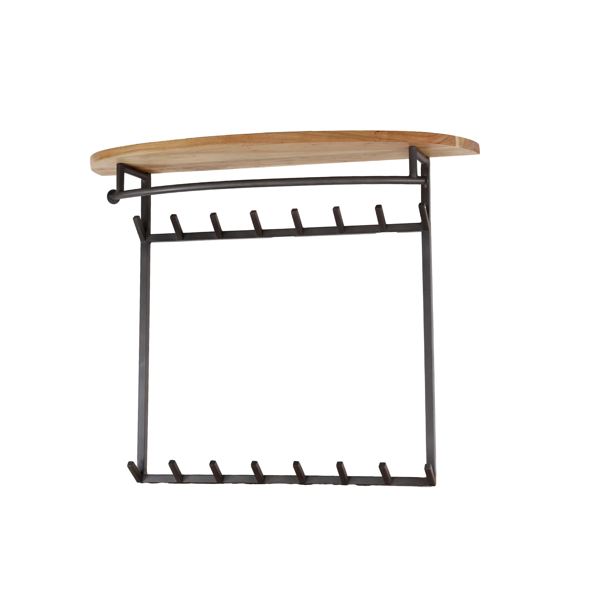WANDGARDEROBE Hut Braun 30/100/80 cm - Braun, Holz (100/80/30cm) - Hoyz Collection