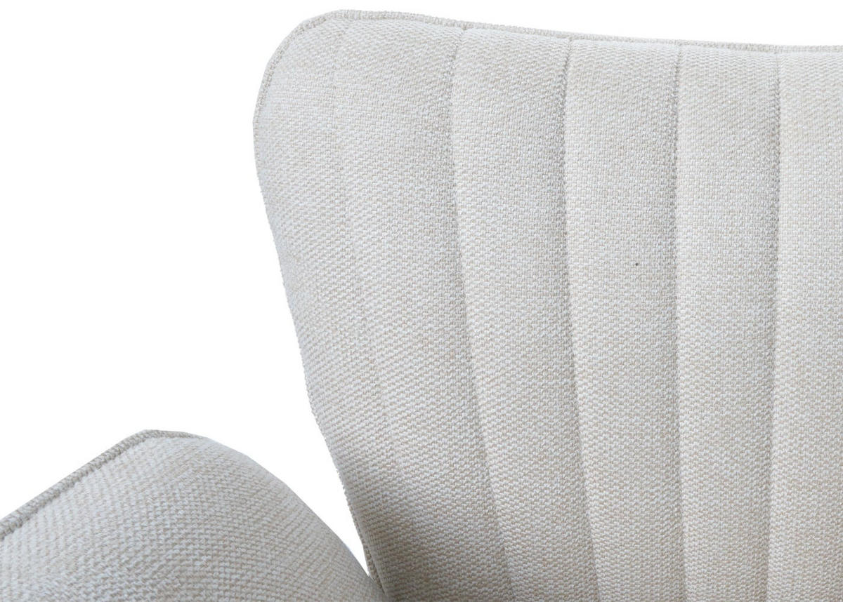 BARHOCKER Cremeweiß - Creme, Textil (50/110/45cm) - MCW