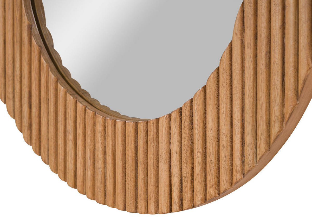 WANDSPIEGEL Mango 50x3x75 natur lackiert BARCELONA #560 - Naturfarben, Holz (50/75/3cm) - Massivmoebel24