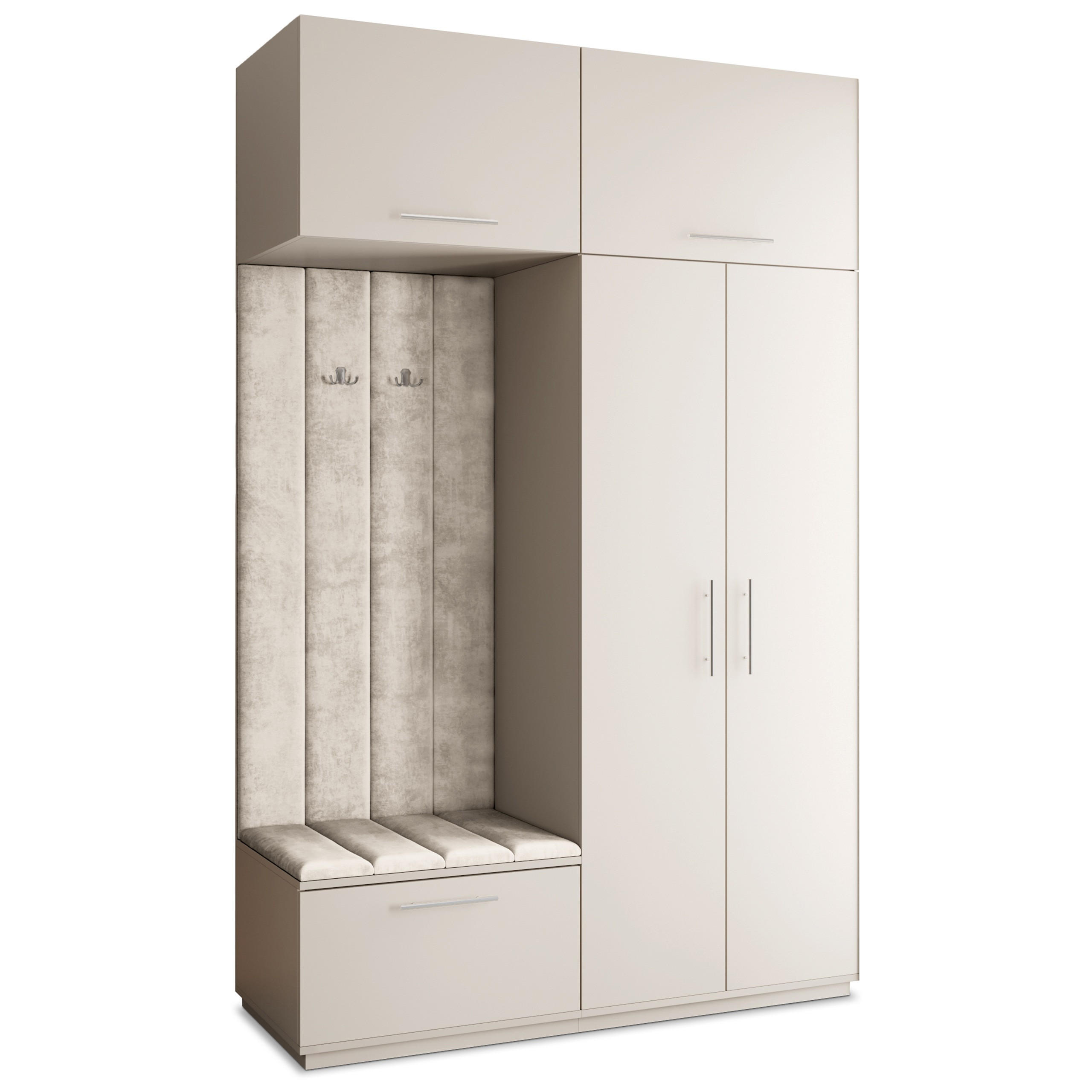 Masseno Garderobenschrank Kaschmir, Beige 150x240x60 cm