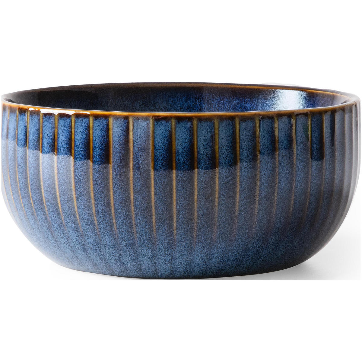 SCHALE AD STRIPES, 6-tlg - Dunkelblau, Keramik - KONSIMO®