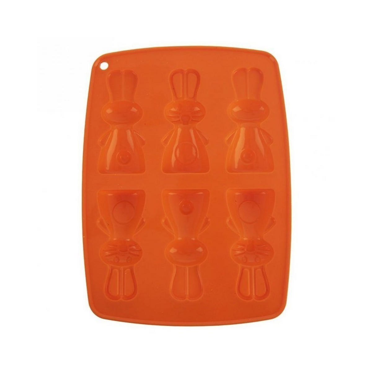 BACKFORM Hase Orange 22/17/1.5 cm 151785 - Orange, Kunststoff (18/1.5/22cm) - Elitehoff