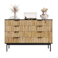 SIDEBOARD 120x39,5x80 Wohnzimmer Esszimmer Eingang Stauraum - Schwarz, Holzwerkstoff (39.5/80/120cm) - FLIEKS