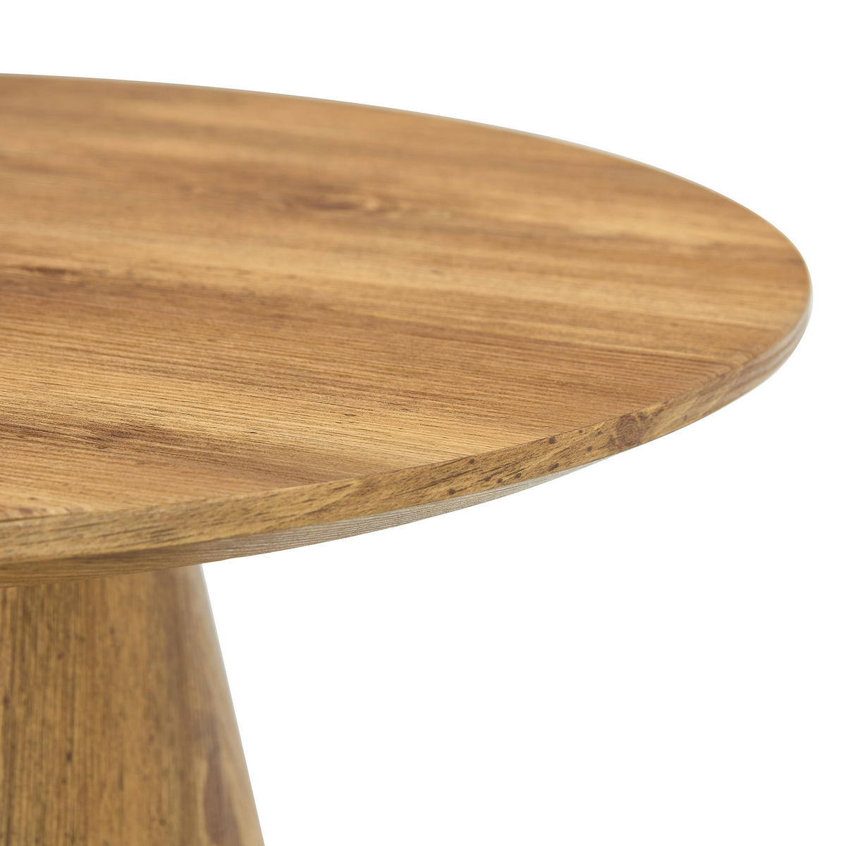 COUCHTISCH rund 60/60/35 cm Wood aus MDF in Echtholzoptik pflegeleicht - Naturfarben, Holzwerkstoff (60/60/35cm) - OKWISH