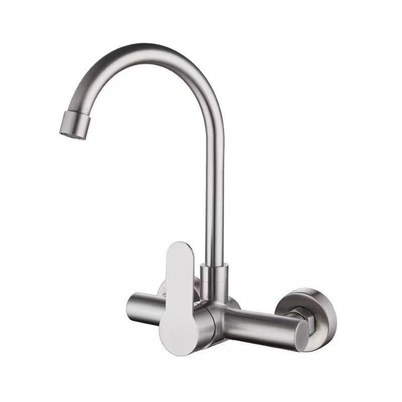 WANDARMATUR，GEBÜRSTETER, gebogener , 190 x 180 x 330 mm - Silberfarben, Metall (19/33/18cm) - Vallsero