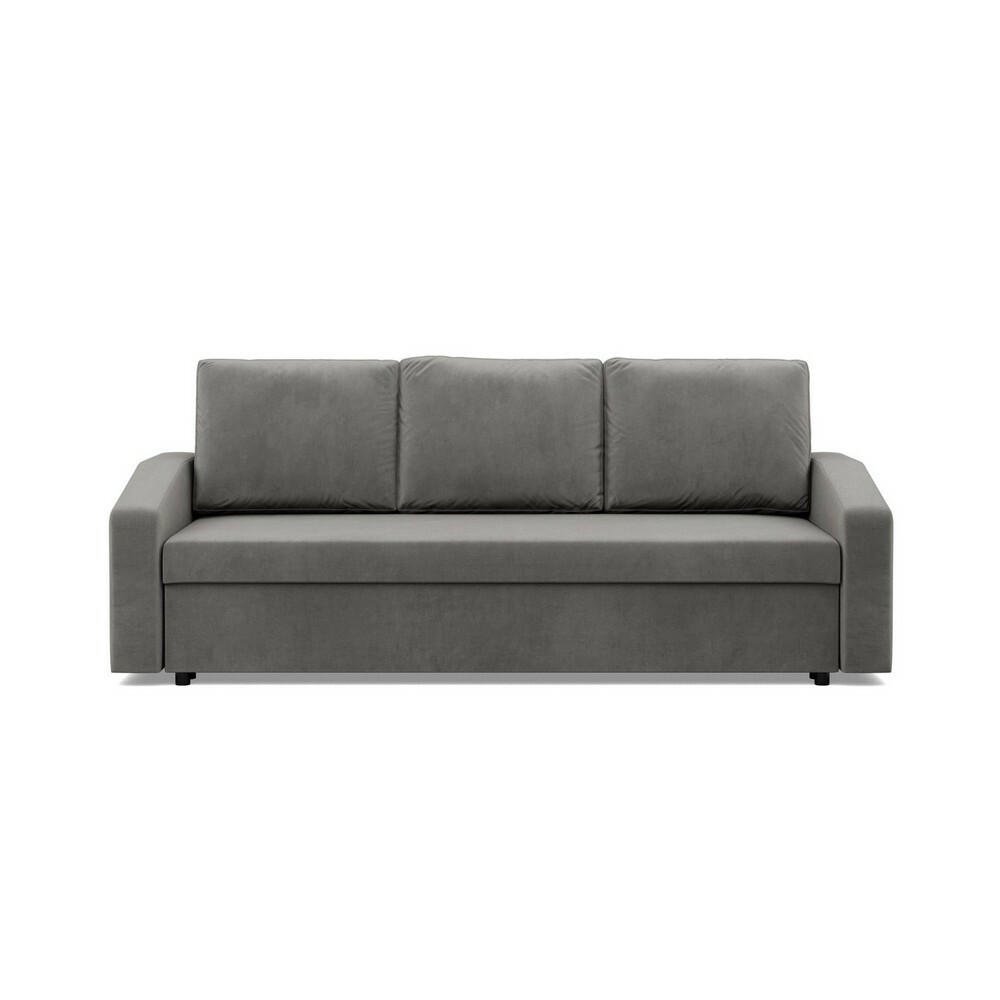 SOFA Neo mit abgeschrägter Armlehnen hellgrau - Hellgrau, Textil (220/92/92cm) - SIMKAM Furniture