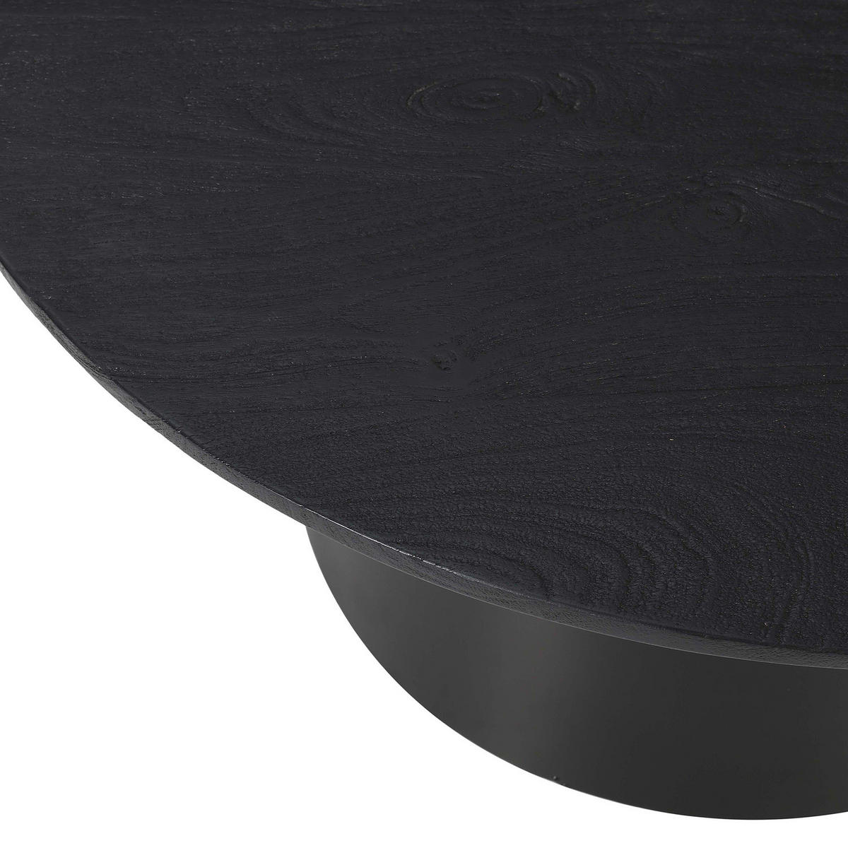HOME24 Couchtisch Pehari - Schwarz/Akaziefarben, Holz/Metall (80/80/40cm) - home24