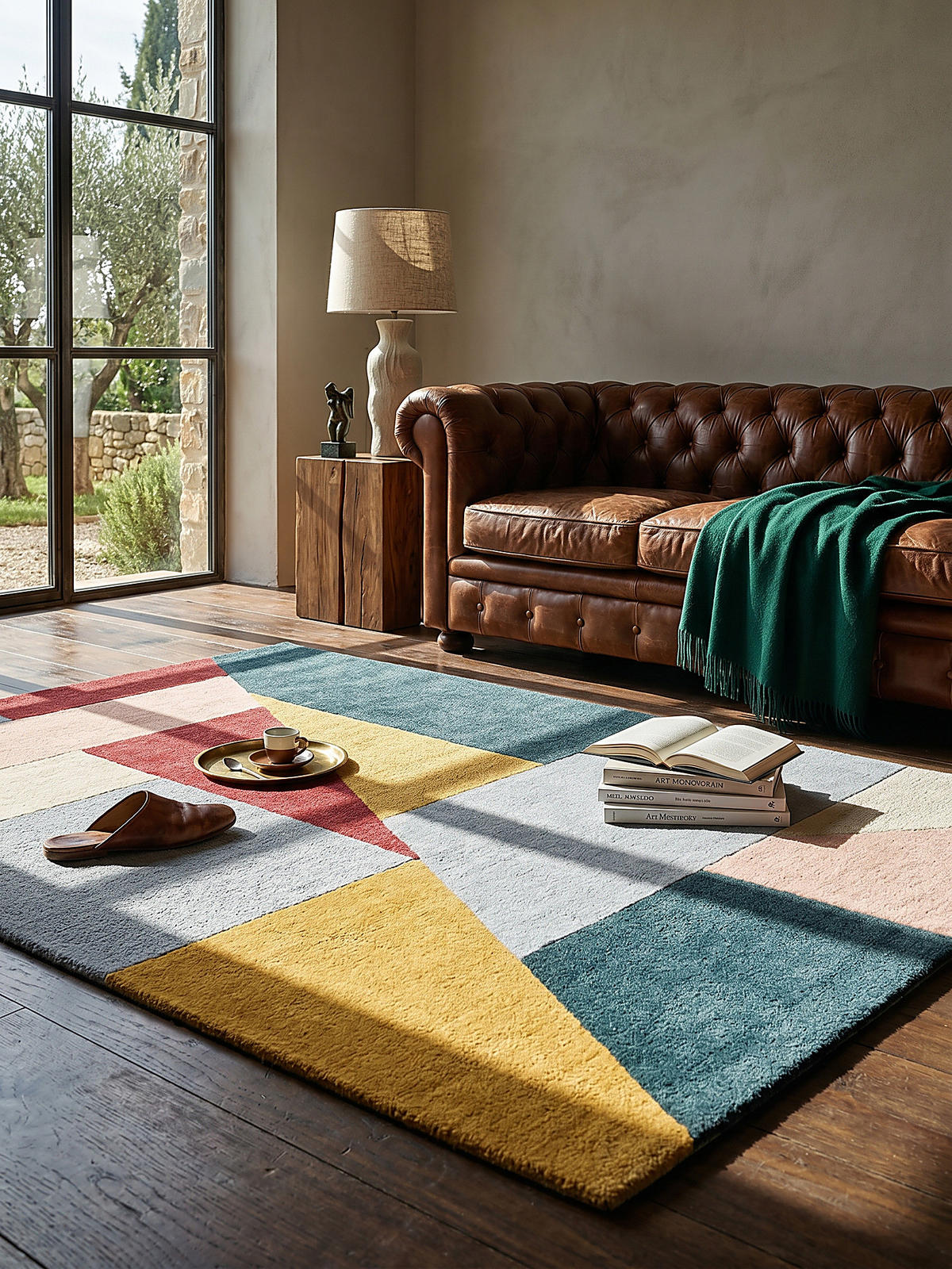 WOLLTEPPICH DEBEN, geometrisch, Kontrast-Bunt, 160 x 230 cm - Multicolor, Textil (230/160cm) - KADIMA DESIGN