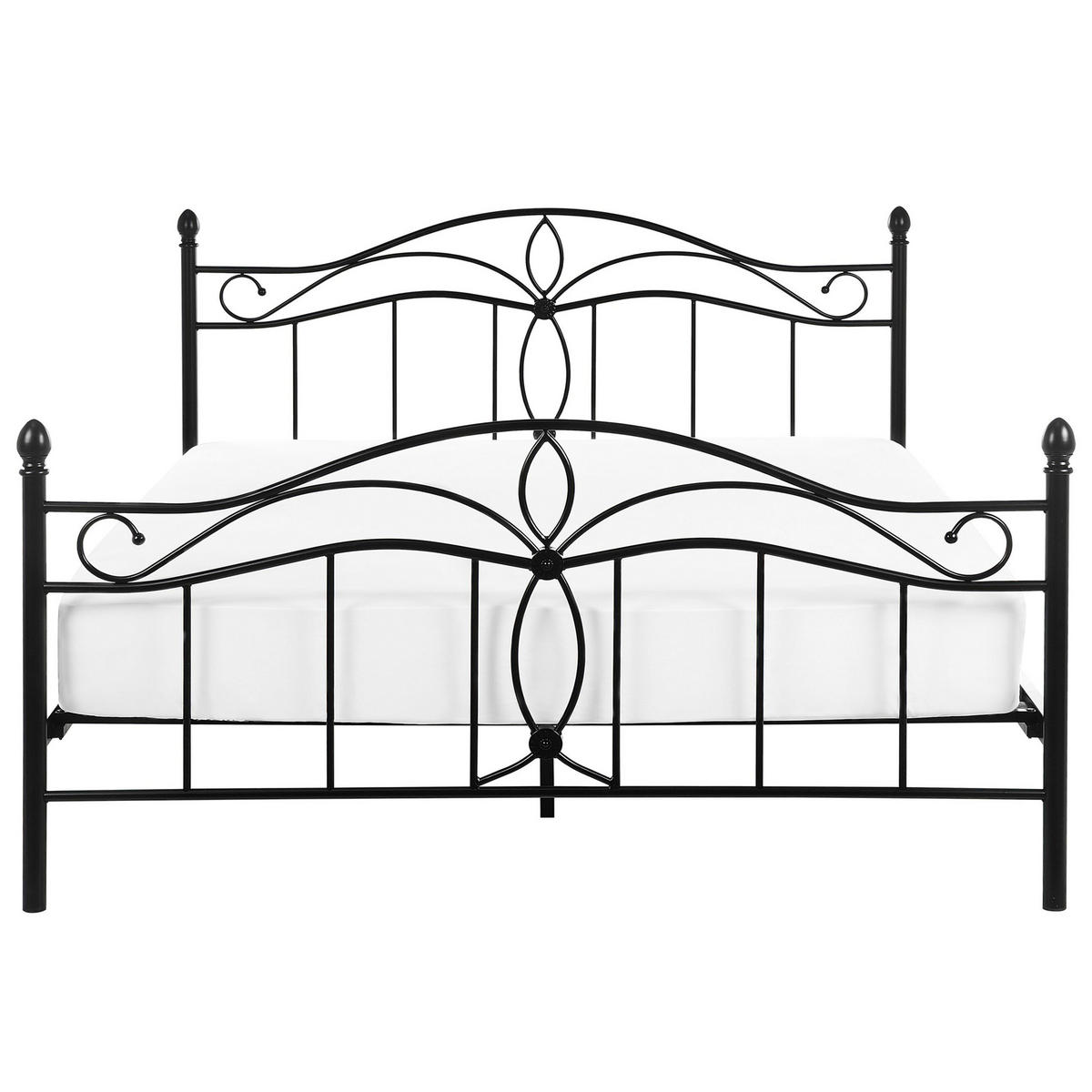 METALLBETT 160/200cm Schwarz Antlia - Schwarz, Metall (160/200cm) - Beliani