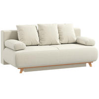 BÄDDSOFFA i manchester, beige - Beige, Textil/Plast (100/84/188cm) - HOMCOM
