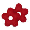 DEKOKISSEN 2er-Set Rot 40/40 cm Camponula - Rot, Kunststoff (40/40cm) - Beliani