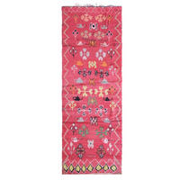 BERBERTEPPICH aus reiner Wolle 87x 275 cm - Rot, Naturmaterialien (87/275cm) - AFK Living