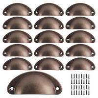 SCHRANKKNOPF 16er-Set - Rot, Metall (3.5/3/8.2cm)
