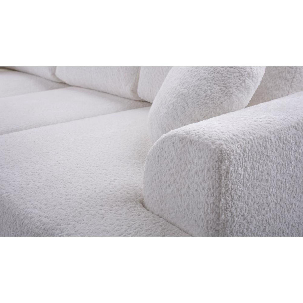 ECKSCHLAFSOFA Vento beige links - Beige/Schwarz, Textil (260/168cm) - Beautysofa
