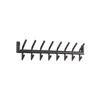 GARDEROBE FABIA Grau Metall - Grau, Metall (78/19/10cm) - KAWOLA