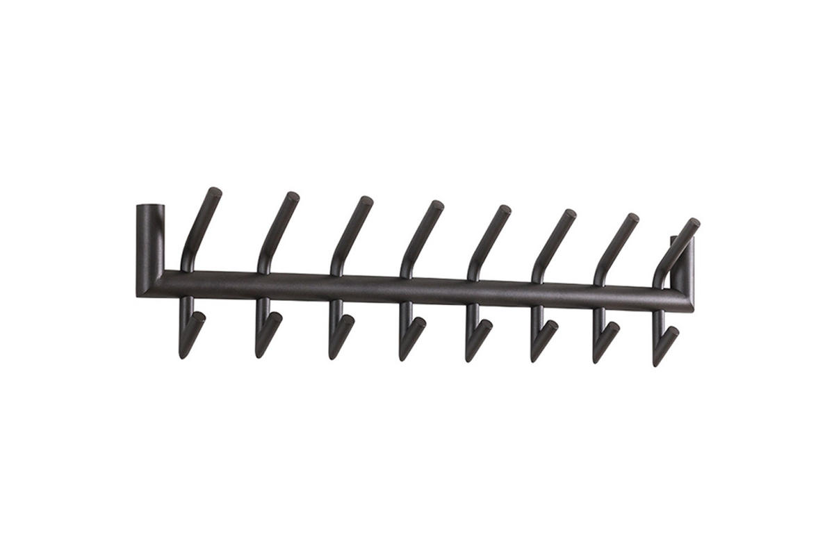 GARDEROBE FABIA Grau Metall - Grau, Metall (78/19/10cm) - KAWOLA