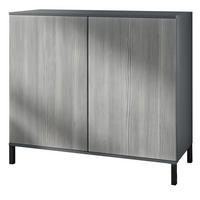 KOMMODE Skadu Avola-Anthrazit - Anthrazit, Holzwerkstoff (92.5/83.5/35cm) - Vladon
