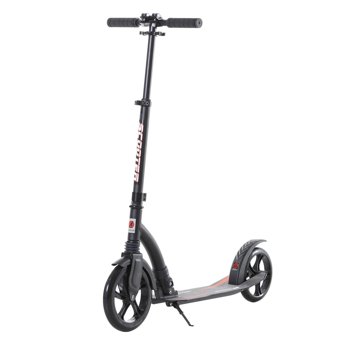 SCOOTER DE-18957 klappbar, höhenverstellbar Schwarz - Schwarz, Metall (37.5/92.5cm) - ComfortXL
