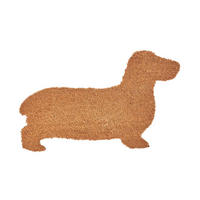 FUSSMATTE Dackel, Kokos 45/74 cm - Naturfarben, Naturmaterialien (45/75cm) - Homescapes