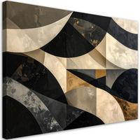 LEINWANDBILD Abstraktion 100x70cm - Beige, Textil (100/70cm) - Feeby