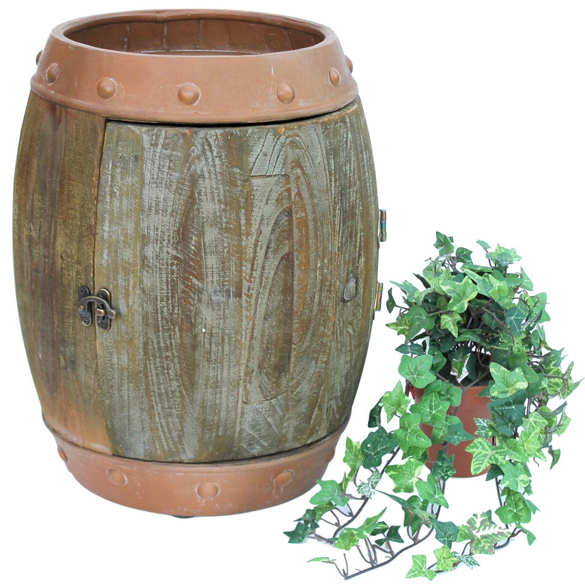 WEINREGAL Holz Braun 44 cm 91361 - Braun, Holz (32/44/32cm) - DanDiBo