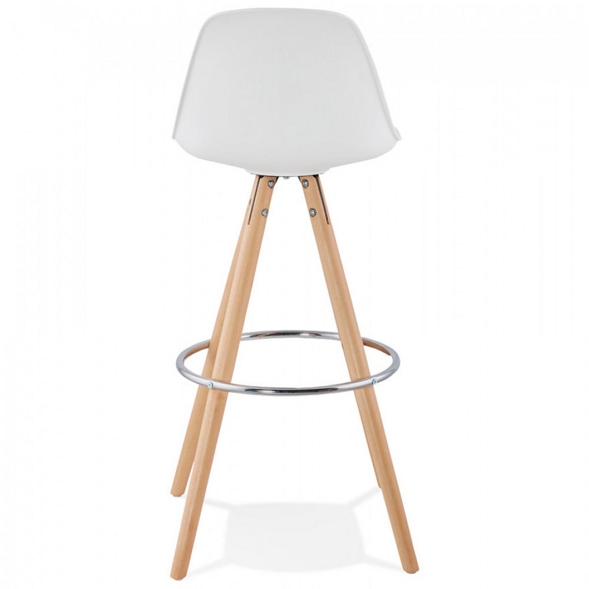 BARHOCKER Weiß 42x95x43cm - Weiß, Holz/Kunststoff (42/95/43cm) - AlterEgo