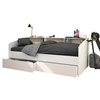 JUGENDBETT weiß, 90 x 200 cm Stauraumbett mit 2x Schubkasten - Weiß, Holz/Holzwerkstoff (90/200cm) - Parisot Meuble
